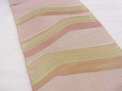 平和屋着物◎太鼓柄袋帯 横段文 金糸 逸品 BAAF8840hz