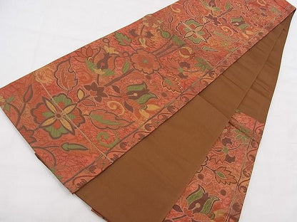 平和屋着物◎六通柄袋帯 更紗花文 逸品 BAAF8855hz