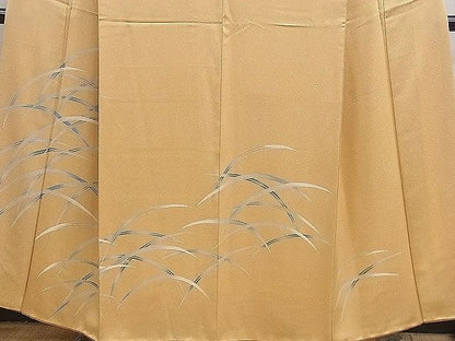 平和屋着物■訪問着　芝草文　たたき染め　逸品　CAAE3553ze