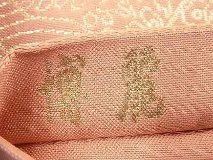 平和屋着物◎六通柄袋帯 博麗 色紙重ね花文 金糸 逸品 BAAF1563qt