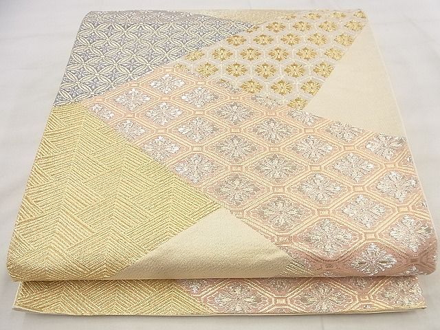 平和屋着物◎六通柄袋帯 煌玉 吉祥文 金銀糸 逸品 BAAF8655qt