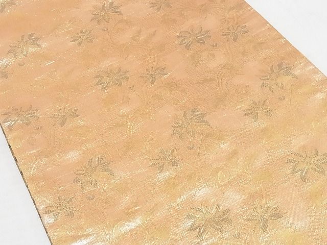 平和屋着物◎佐賀錦　両面六通柄袋帯　変わり縞　金糸　正絹　逸品　AAAH2903Abw