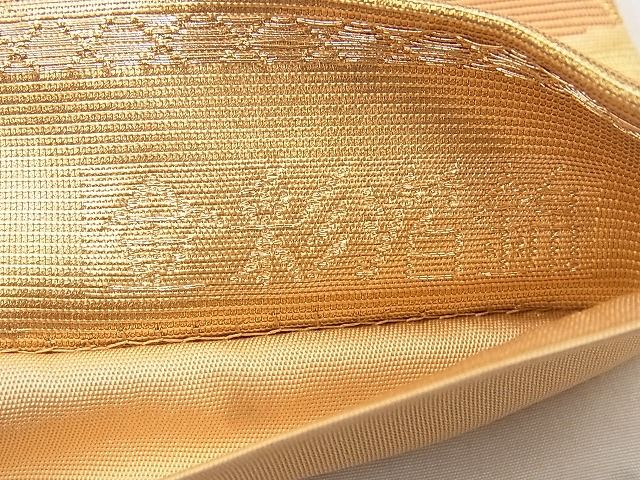 平和屋着物◎六通柄袋帯 青海正倉院文 金彩箔錦 逸品 BAAF8723qt