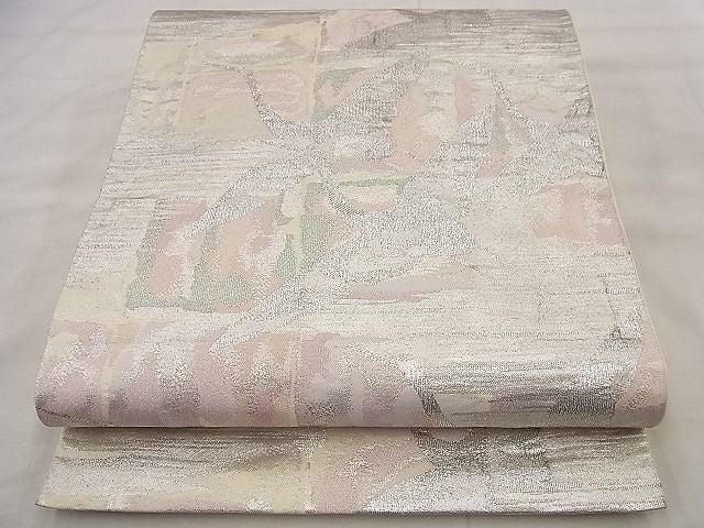 平和屋着物◎六通柄袋帯 飛鶴文 金銀糸 逸品 BAAF8751qt