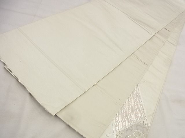 平和屋着物◎太鼓柄袋帯 駒刺繍 花菱文様 金銀糸 逸品 BAAF8757qt