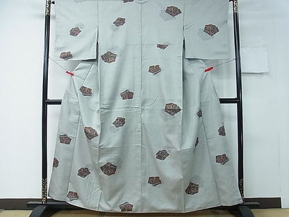 平和屋着物■上質なお召 吉祥文 逸品 CAAE9402ch