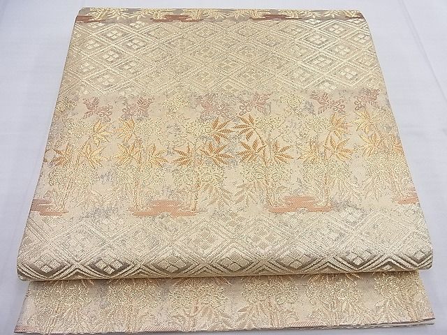 平和屋着物◎六通柄袋帯 桐竹鳳凰 逸品 BAAF7650ea