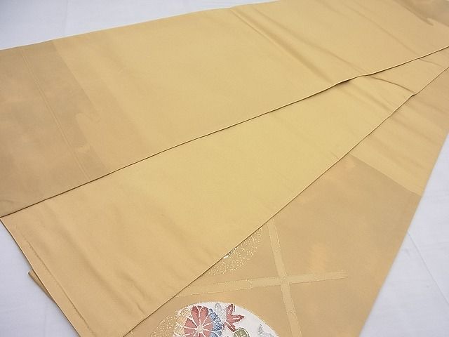 平和屋着物◎太鼓柄袋帯 唐織 花丸文 逸品 BAAF7659ea