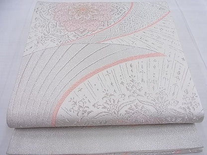 平和屋着物◎六通柄袋帯 正倉院花文 金銀糸 逸品 BAAF4583ea