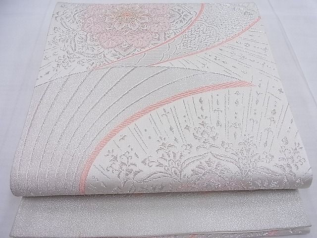 平和屋着物◎六通柄袋帯 正倉院花文 金銀糸 逸品 BAAF4583ea