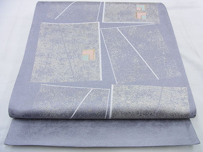 平和屋着物◎六通柄袋帯 唐織 色紙重ね文 金糸 逸品 BAAF5318th