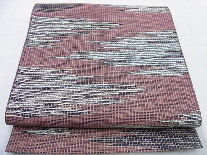 平和屋着物◎六通柄袋帯 霞文 金糸 逸品 BAAF5316th