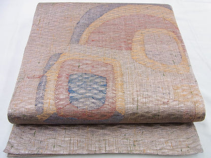 平和屋着物◎太鼓柄袋帯 幾何学文様 逸品 BAAF5317th
