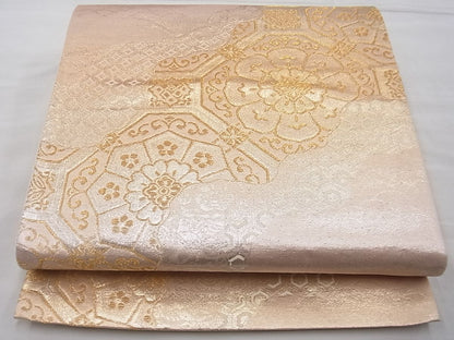 平和屋着物◎六通柄袋帯 蜀江花文 金銀糸 逸品 BAAF5332th