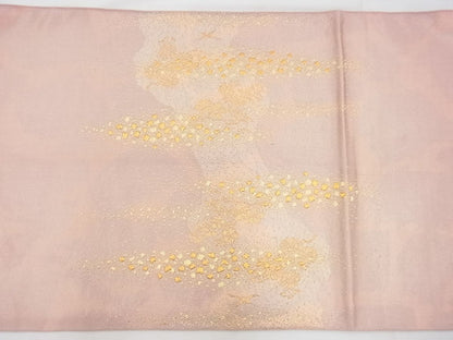 平和屋着物◎太鼓柄袋帯 花鳥唐草文 金銀糸 逸品 BAAF5344th
