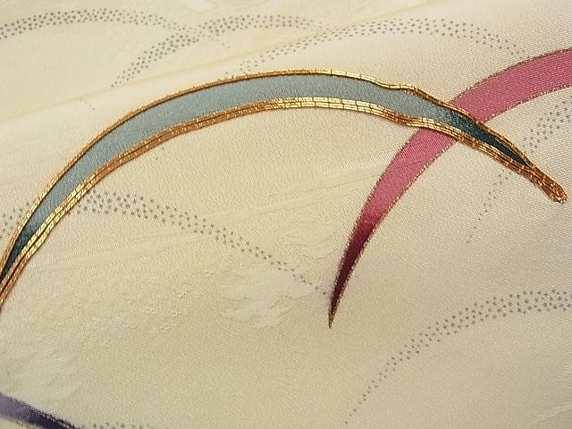 平和屋着物■付下げ　駒刺繍　芝草文　逸品　CAAE8153yc