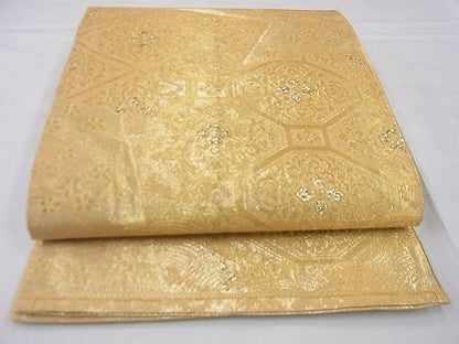 平和屋着物◎佐賀錦 六通柄袋帯 蜀江花文 金銀糸 逸品 BAAF4250xa