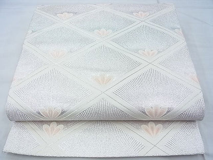 平和屋着物◎六通柄袋帯 唐織 菱松葉文様 金銀糸 逸品 BAAF7444wk