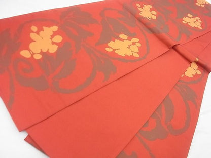 平和屋着物◎六通柄 本袋帯 花唐草文 逸品 BAAF7457wk