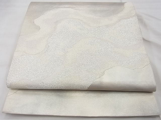 平和屋着物◎六通柄袋帯 錦彩綴れ 華重ね 銀糸 逸品 BAAF7462wk