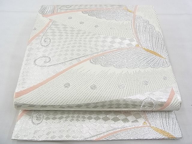 平和屋着物◎六通柄袋帯 唐織 舞蝶文 金銀糸 逸品 BAAF4293xa