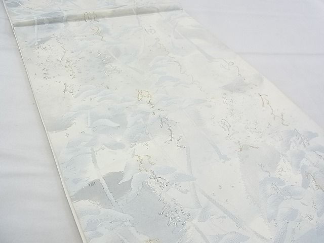 平和屋着物◎六通柄袋帯 松 短歌 逸品 BAAF4306xa