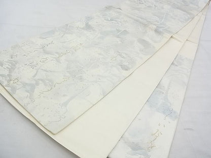 平和屋着物◎六通柄袋帯 松 短歌 逸品 BAAF4306xa
