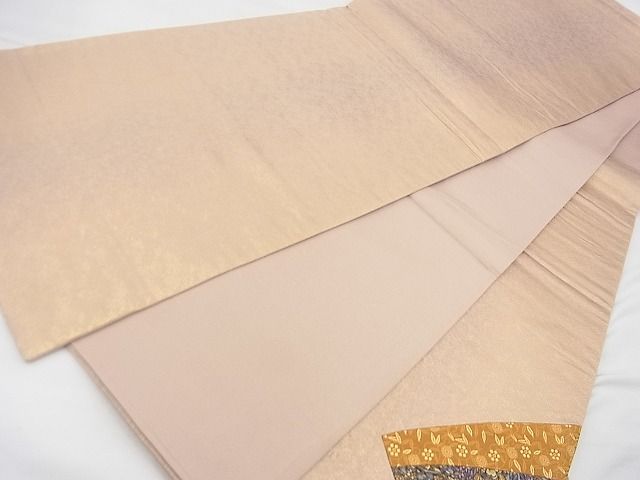 平和屋着物◎六通柄袋帯 唐織 切嵌 正倉院花唐草文 金糸 逸品 BAAF7479wk