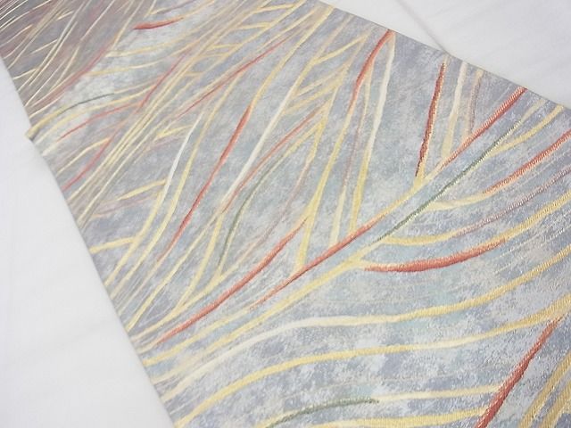 平和屋着物◎六通柄袋帯 立波文様 金彩 逸品 BAAF7481wk