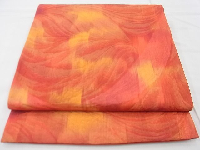 平和屋着物◎六通柄袋帯 唐織 唐草文様 逸品 BAAF7484wk