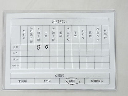 平和屋着物◎六通太鼓柄袋帯 駒刺繍 鳳凰結紐丸文 金銀糸 逸品 BAAF7485wk