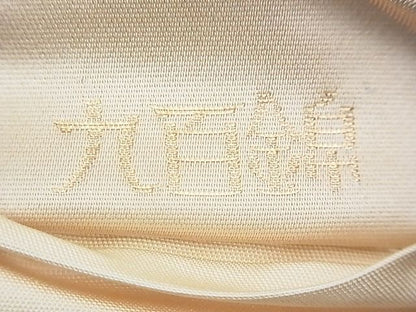平和屋着物◎六通柄袋帯 唐織 飛鶴風景文 九百織 金銀糸 逸品 BAAF4336xa