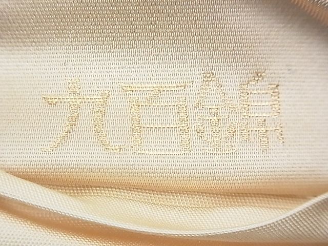 平和屋着物◎六通柄袋帯 唐織 飛鶴風景文 九百織 金銀糸 逸品 BAAF4336xa