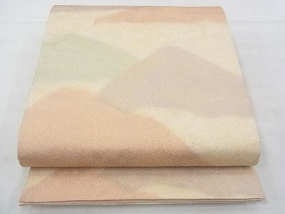 平和屋着物◎全通柄袋帯 綴れ 霞文 金糸 逸品 BAAF4357xa
