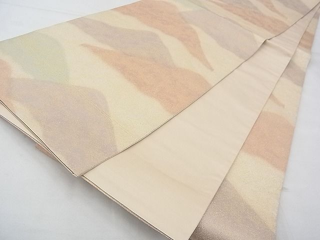 平和屋着物◎全通柄袋帯 綴れ 霞文 金糸 逸品 BAAF4357xa