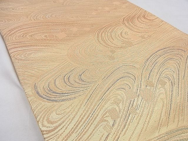 平和屋着物◎六通柄袋帯 流水箔散らし文様 金糸 逸品 BAAF4395xa