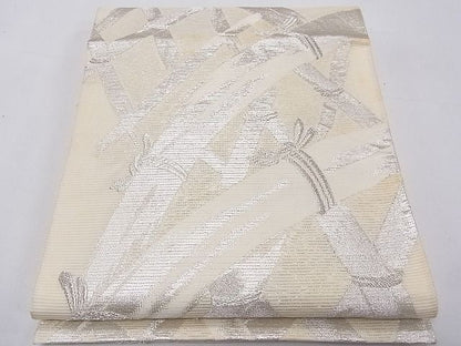 平和屋着物■夏物 六通柄袋帯 籬文 銀糸 逸品 CAAE8447fb