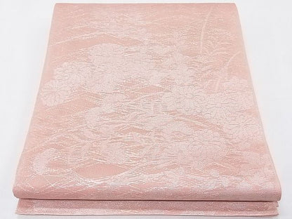 平和屋着物■夏物 六通柄袋帯 草花文 銀糸 逸品 CAAE8476fb