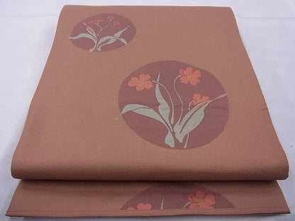 平和屋着物◎六通柄袋帯 華乃木 逸品 BAAE8732cm