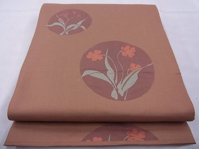 平和屋着物◎六通柄袋帯 華乃木 逸品 BAAE8732cm