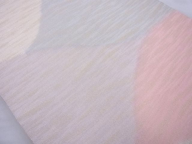 平和屋着物◎全通柄袋帯 霞文 金通し地 逸品 BAAE8747cm