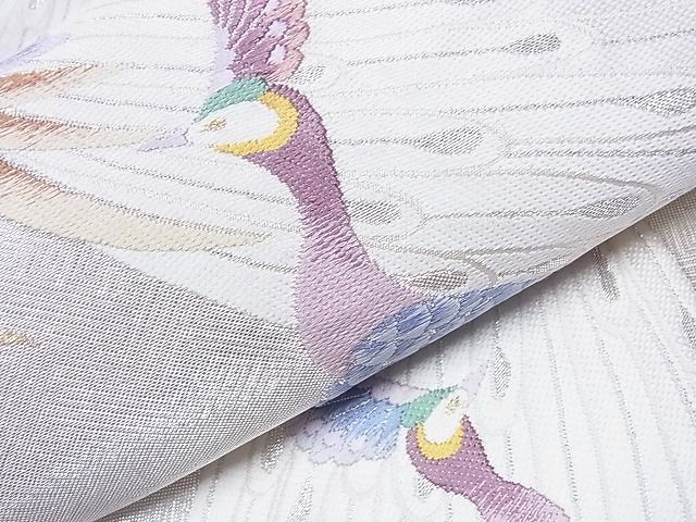 平和屋着物■六通柄袋帯 雲重ね鳳凰草花文 金糸 逸品 CAAE9144hy