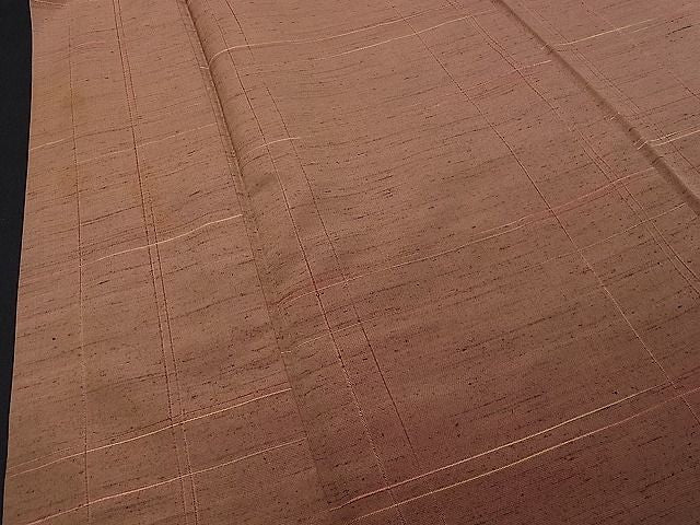 平和屋着物■上質な紬 格子柄 逸品 CAAE7836gh
