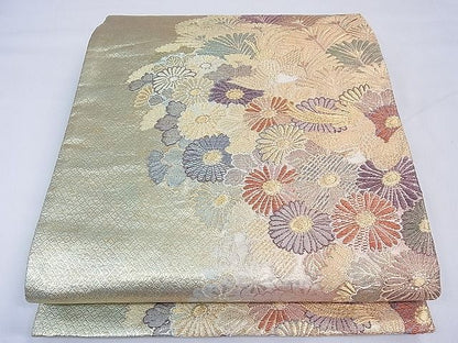 平和屋着物■六通柄袋帯 花鳥文 金銀糸 逸品 CAAF7758th