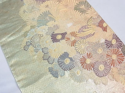 平和屋着物■六通柄袋帯 花鳥文 金銀糸 逸品 CAAF7758th