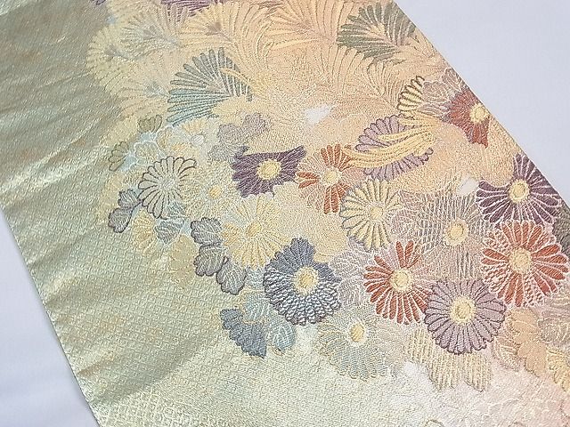 平和屋着物■六通柄袋帯 花鳥文 金銀糸 逸品 CAAF7758th