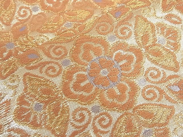 平和屋着物■六通柄袋帯 切嵌正倉院鳳凰花文 金糸 逸品 CAAF7771th