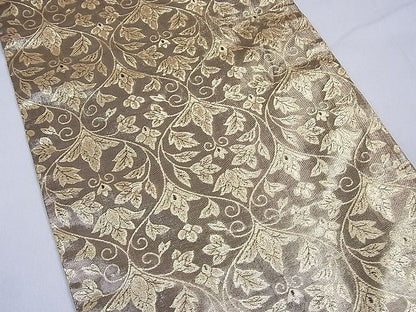 平和屋着物■六通柄袋帯 切嵌正倉院鳳凰花文 金糸 逸品 CAAF7771th
