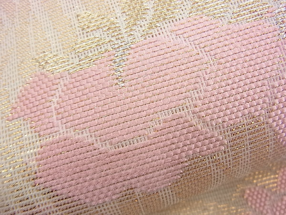 平和屋着物■夏物 六通柄袋帯 唐織 杜若 金糸 逸品 BAAF3086du