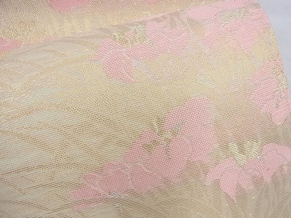 平和屋着物■夏物 六通柄袋帯 唐織 杜若 金糸 逸品 BAAF3086du